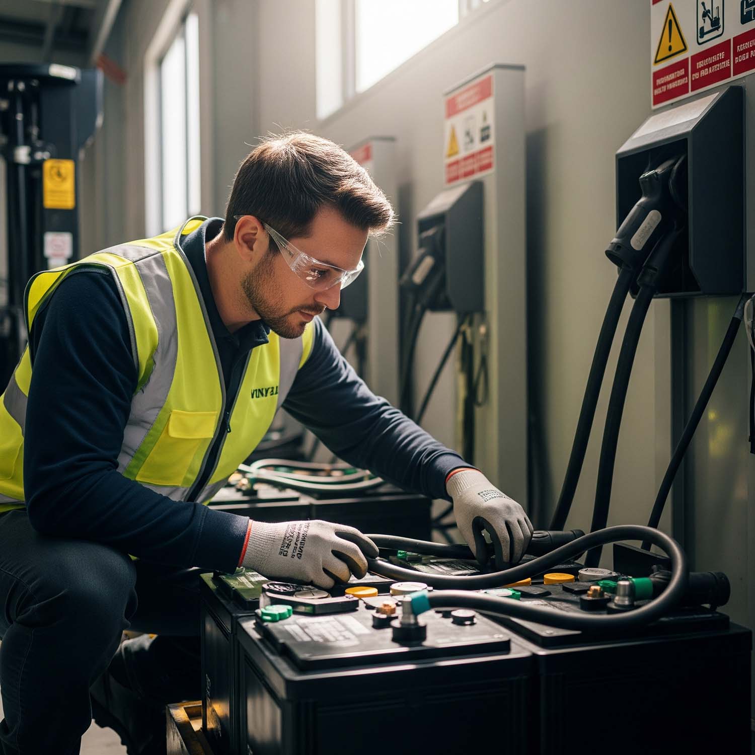 Ghid verificări zilnice baterie stivuitor