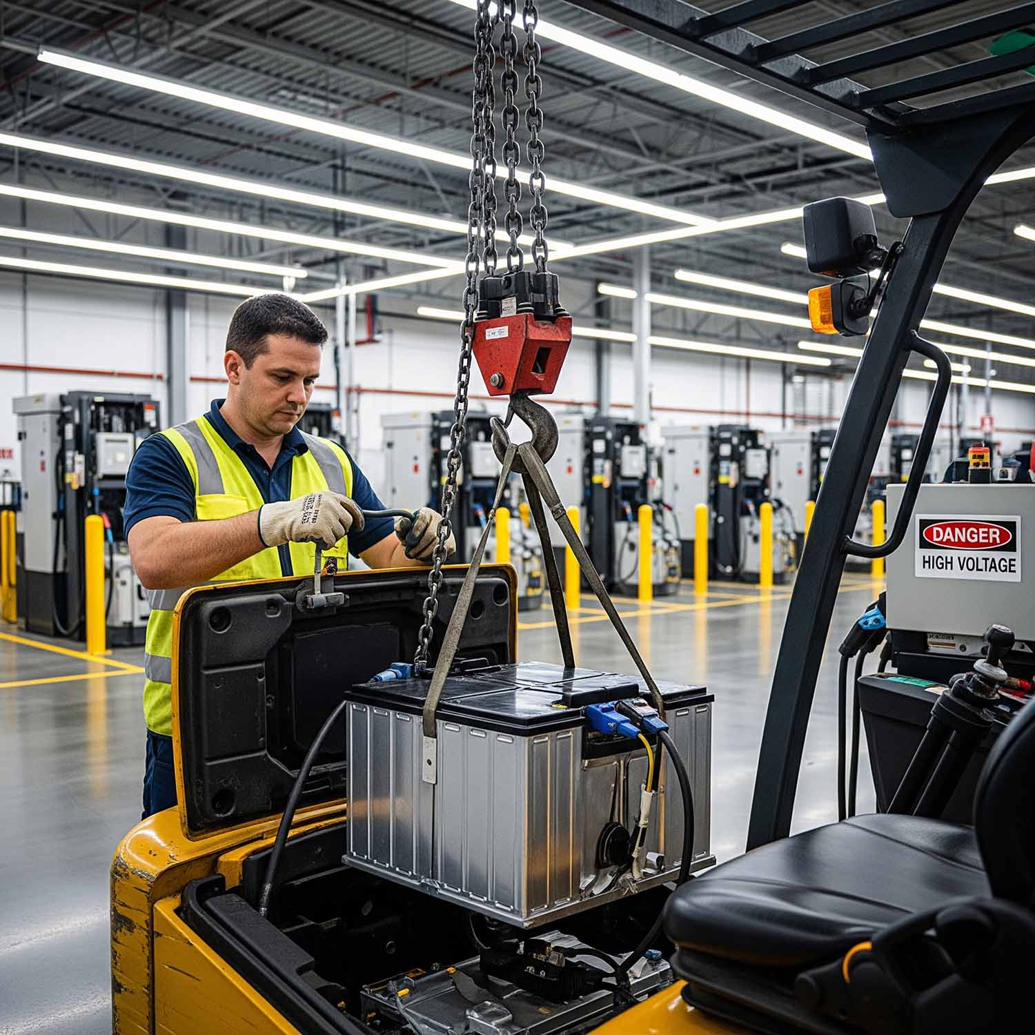 Ghid verificări zilnice baterie stivuitor