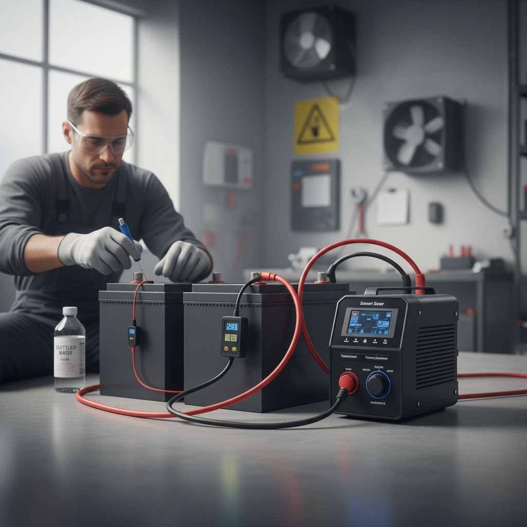 Reguli încărcare baterii stivuitoare de 24V