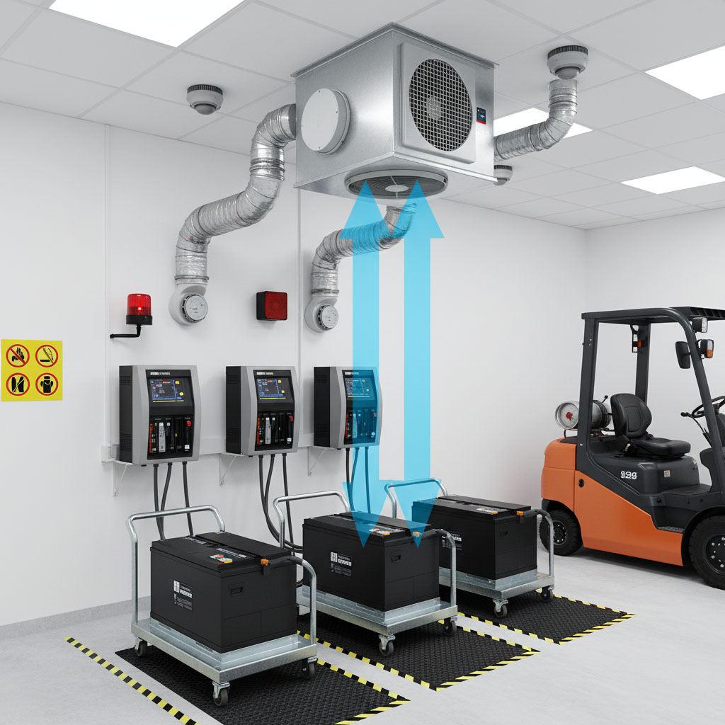 Ventilația Camerei de Încărcare 80V